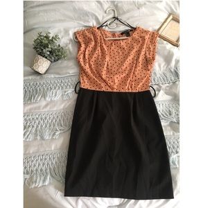 💕SOLD orange and black professional dress